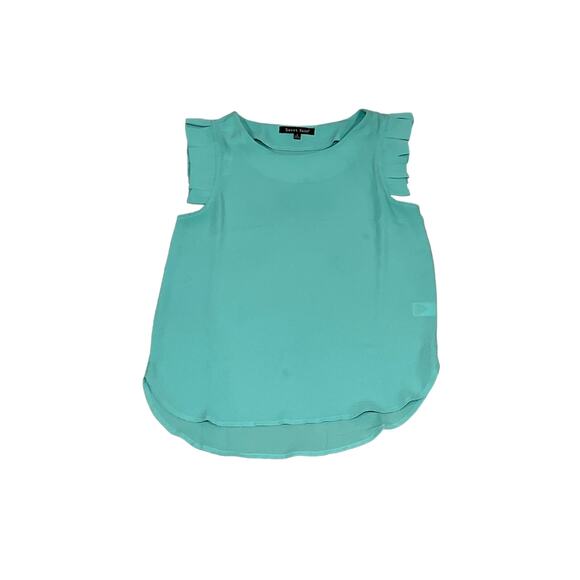 Sweet Rain, Aqua, Sleeveless 100% Polyester Blouse, Size S,‎ KB196 - Picture 2 of 3